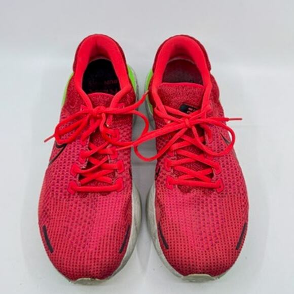 NIKE ZoomX Invincible Run Flykite 2 Siren Red Green Strike Running Shoes - Picture 5 of 11